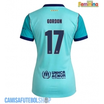 Camisa de time de futebol Barcelona Anthony Gordon #17 Replicas 3º Equipamento Feminina 2026-27 Manga Curta